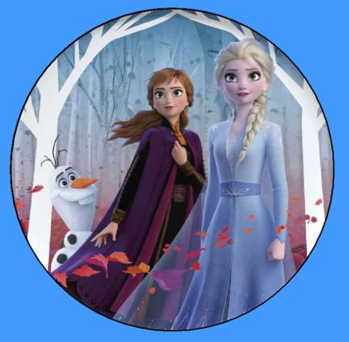 Frozen Number 2 Edible Icing Image